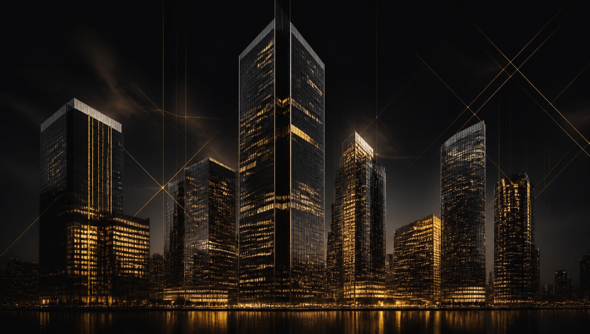 Golden-lit skyline representing the Pinnacle Elite Corp group of companies
